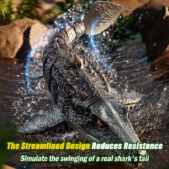 Kids RC Boat 2.4G Remote Control Mosasaur Waterproof Electric Summer Water Toy 15 Kids RC Boat 2.4G Remote Control Mosasaur Waterproof Electric Summer Water Toy -Sun Baby Sales Store Kids RC Boat Remote Control Mosasaur 6