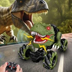 Remote Control Dinosaur Car Rechargeable T-Rex RC Car 360° Stunt Car With Music And Lights 19 Remote Control Dinosaur Car Rechargeable T-Rex RC Car 360° Stunt Car With Music And Lights -Sun Baby Sales Store Kids RC Car Dinosaur Car