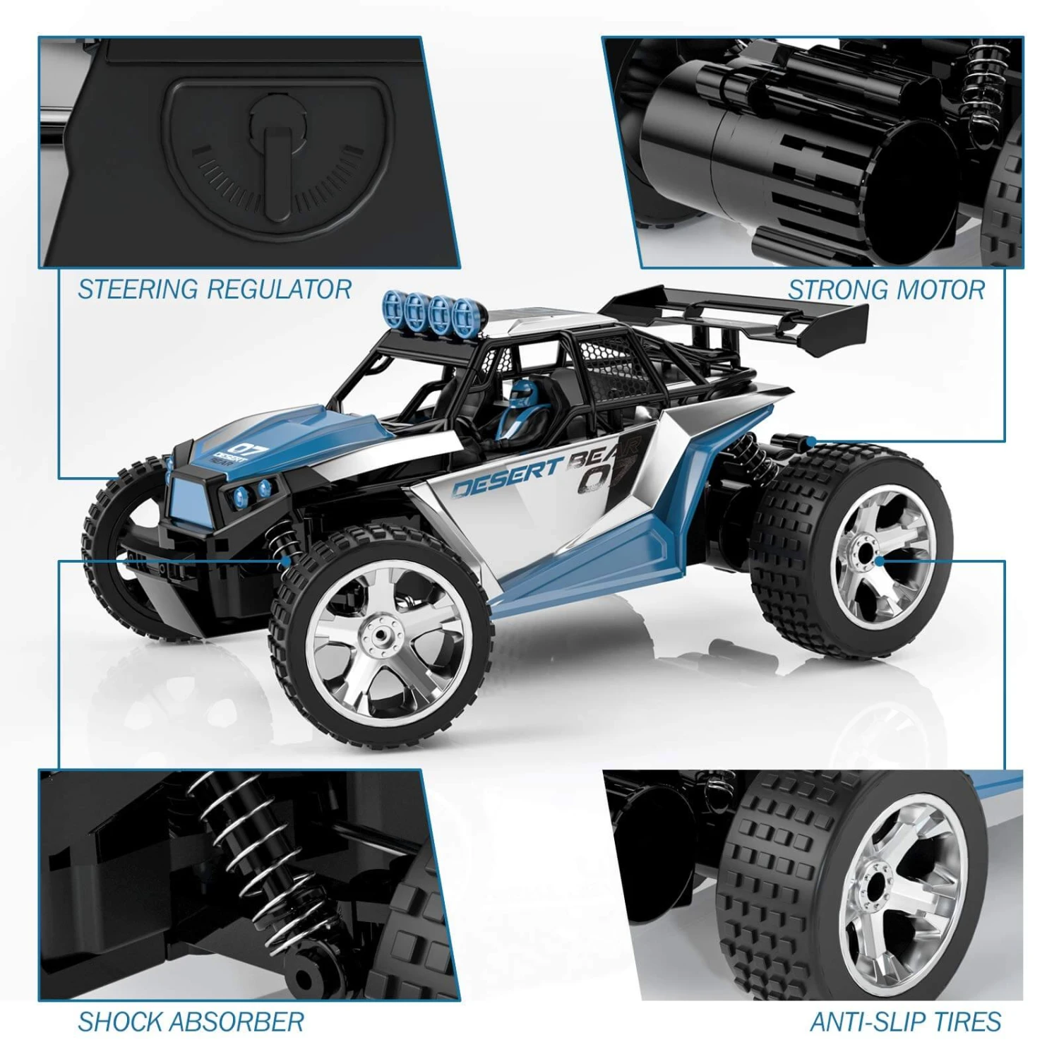 1:18 RC Car Off-Road Trucks Remote Control High Speed Buggy Climbing Car 9 1:18 RC Car Off-Road Trucks Remote Control High Speed Buggy Climbing Car - Image 9