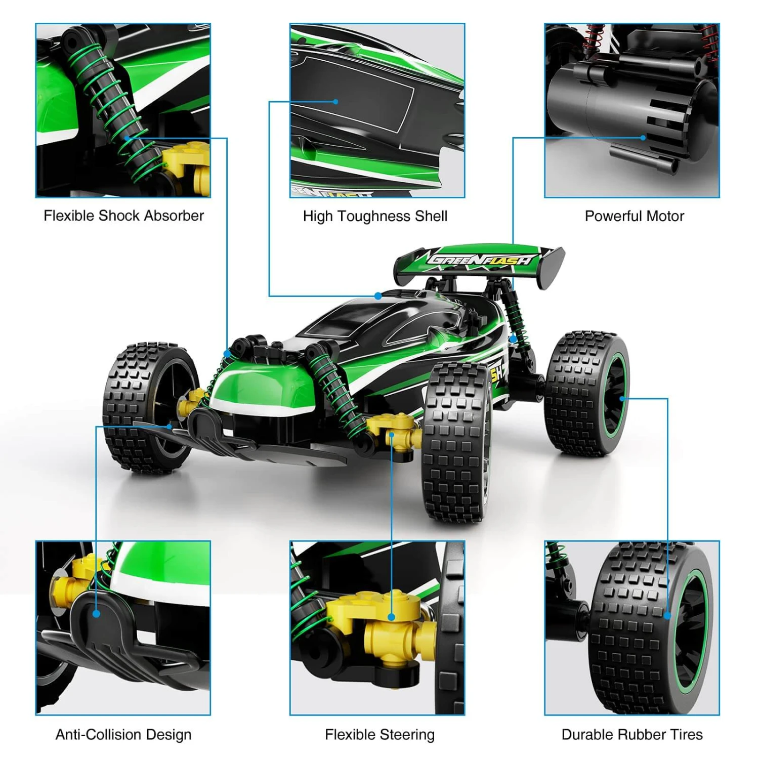 High Speed RC Racing Car 2.4Ghz Remote Control Car For Boys & Girls Best Gift For Kids 7 High Speed RC Racing Car 2.4Ghz Remote Control Car For Boys & Girls Best Gift For Kids - Image 7
