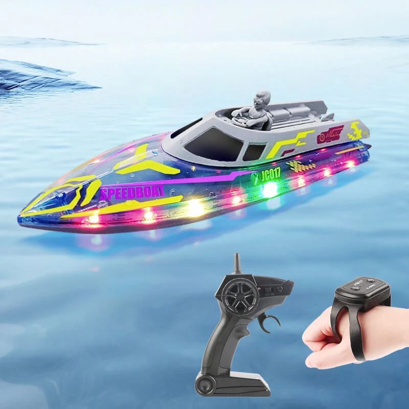 Kids RC Boat 2.4G Remote And Gesture Control 20KM/H Fast Boat Waterproof Toys 1 Kids RC Boat 2.4G Remote And Gesture Control 20KM/H Fast Boat Waterproof Toys