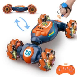 Kids Remote Control Stunt Car 360° Twist Climbing Car 3 Control Methods With Light Music -Sun Baby Sales Store Kids Remote Control Stunt Car 3