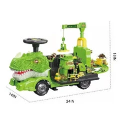 Kids Ride On Dinosaur Car Transformable Parking Lot With Music Story For Girls & Boys -Sun Baby Sales Store Kids Ride On Car Dinosaur Playset