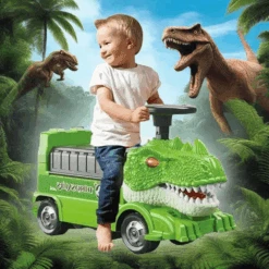 Kids Ride On Dinosaur Car Transformable Parking Lot With Music Story For Girls & Boys -Sun Baby Sales Store Kids Ride On Car Dinosaur Toy 1