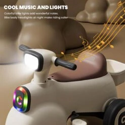 6V Kids Ride On Motorcycle 3-in-1 Electric Motorcycle With Push Handle Battery Powered Ride On Car -Sun Baby Sales Store Kids Ride On Motorcycle 10