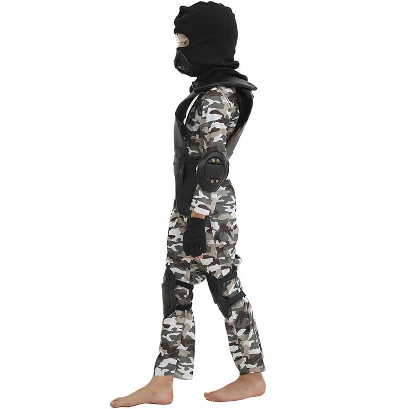 Kids SWAT Costume Tactical Vest Helmet And Camouflage Suit Police Outfit SWAT Team Role Play Set 2 Kids SWAT Costume Tactical Vest Helmet And Camouflage Suit Police Outfit SWAT Team Role Play Set - Image 2