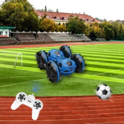 Amphibious RC Car Football 4WD Stunt Remote Control Car 100% Waterproof Toys For Kids 16 Amphibious RC Car Football 4WD Stunt Remote Control Car 100% Waterproof Toys For Kids -Sun Baby Sales Store Kids Stunt Car Amphibous Football Car 3