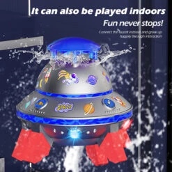 Kids UFO Rocket Sprinkler 360° Rotating Summer Water Pressure Lift Sprinkler Outdoor Water Toy 20 Kids UFO Rocket Sprinkler 360° Rotating Summer Water Pressure Lift Sprinkler Outdoor Water Toy -Sun Baby Sales Store Kids UFO Rocket Sprinkler 8