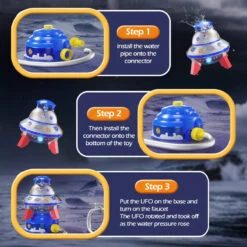 Kids UFO Rocket Sprinkler 360° Rotating Summer Water Pressure Lift Sprinkler Outdoor Water Toy 21 Kids UFO Rocket Sprinkler 360° Rotating Summer Water Pressure Lift Sprinkler Outdoor Water Toy -Sun Baby Sales Store Kids UFO Rocket Sprinkler 9