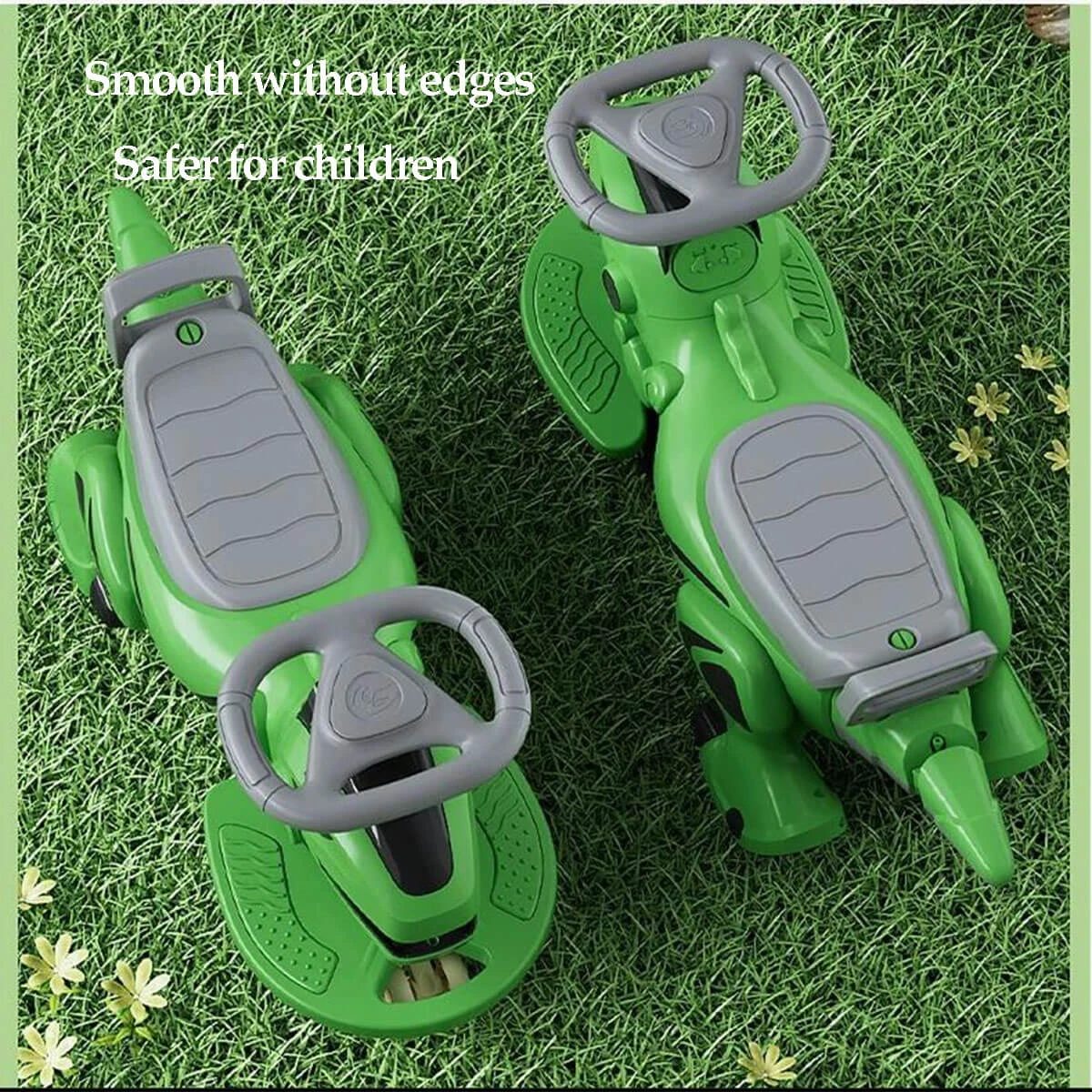 Kids Wiggle Car Dinosaur Anti-Rollover Car Ride On Toy With Flashing Wheels & Music 8 Kids Wiggle Car Dinosaur Anti-Rollover Car Ride On Toy With Flashing Wheels & Music - Image 8
