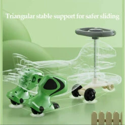 Kids Wiggle Car Dinosaur Anti-Rollover Car Ride On Toy With Flashing Wheels & Music 13 Kids Wiggle Car Dinosaur Anti-Rollover Car Ride On Toy With Flashing Wheels & Music -Sun Baby Sales Store Kids Wiggle Car Dinosaur Anti Rollover Car 11