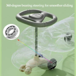 Kids Wiggle Car Dinosaur Anti-Rollover Car Ride On Toy With Flashing Wheels & Music 17 Kids Wiggle Car Dinosaur Anti-Rollover Car Ride On Toy With Flashing Wheels & Music -Sun Baby Sales Store Kids Wiggle Car Dinosaur Anti Rollover Car 5