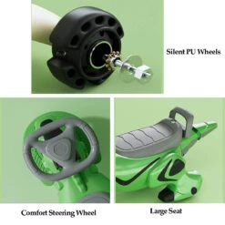 Kids Wiggle Car Dinosaur Anti-Rollover Car Ride On Toy With Flashing Wheels & Music 21 Kids Wiggle Car Dinosaur Anti-Rollover Car Ride On Toy With Flashing Wheels & Music -Sun Baby Sales Store Kids Wiggle Car Dinosaur Anti Rollover Car 6