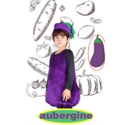 Children Tomato Costume Vegetable Stage Dress Up Halloween Cosplay Outfit For Boys Girls 29 Children Tomato Costume Vegetable Stage Dress Up Halloween Cosplay Outfit For Boys Girls -Sun Baby Sales Store Kids aubergine vegrtable cosplay costume 1