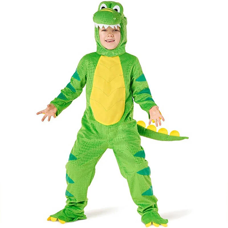 Kids T-Rex Dinosaur Costume Tyrannosaurus Halloween Jumpsuits Stage Party Cos Suits 2 Kids T-Rex Dinosaur Costume Tyrannosaurus Halloween Jumpsuits Stage Party Cos Suits - Image 2