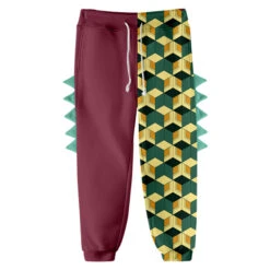 Kids Dinosaur Hoodie And Pants Demon Tanjiro Zenitsu Nezuko Shinobu Giyu Cosplay Suits -Sun Baby Sales Store KidsDemonSlayerHoodieandPants 8
