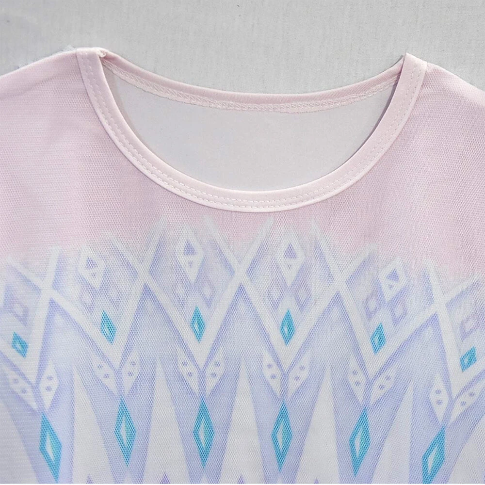 Kids Elsa Princess Costume Snow Girls Dress With Crown Scepter Wig Cosplay Accessories 9 Kids Elsa Princess Costume Snow Girls Dress With Crown Scepter Wig Cosplay Accessories - Image 9