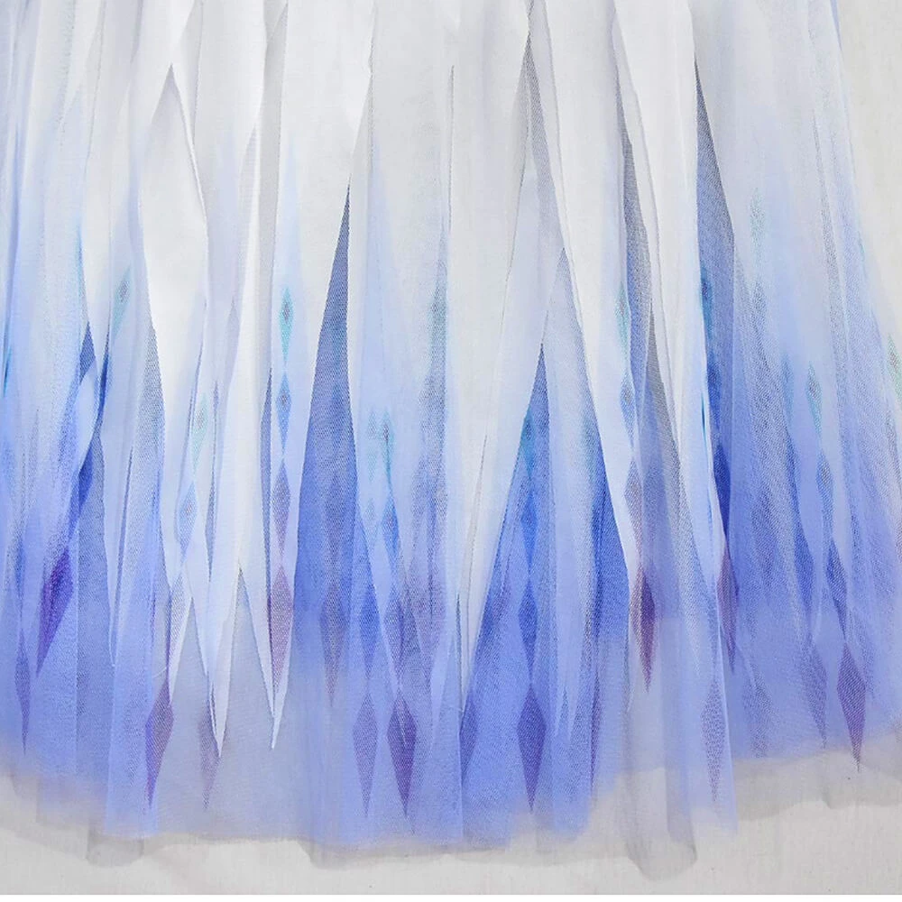 Kids Elsa Princess Costume Snow Girls Dress With Crown Scepter Wig Cosplay Accessories 10 Kids Elsa Princess Costume Snow Girls Dress With Crown Scepter Wig Cosplay Accessories - Image 10