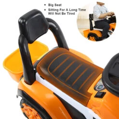 6V Electric Excavator Kids Ride-on Pedal Tractor With Power Digger & Music Sounds 26 6V Electric Excavator Kids Ride-on Pedal Tractor With Power Digger & Music Sounds -Sun Baby Sales Store KidsRideOnExcavatorTruck