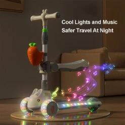 3-in-1 Toddler Scooter Cute Push Scooter With Parent Handle Kids Foldable Scooter For 1-8 Years Old -Sun Baby Sales Store KidsScooter 3Wheel Foldable Scooter 7