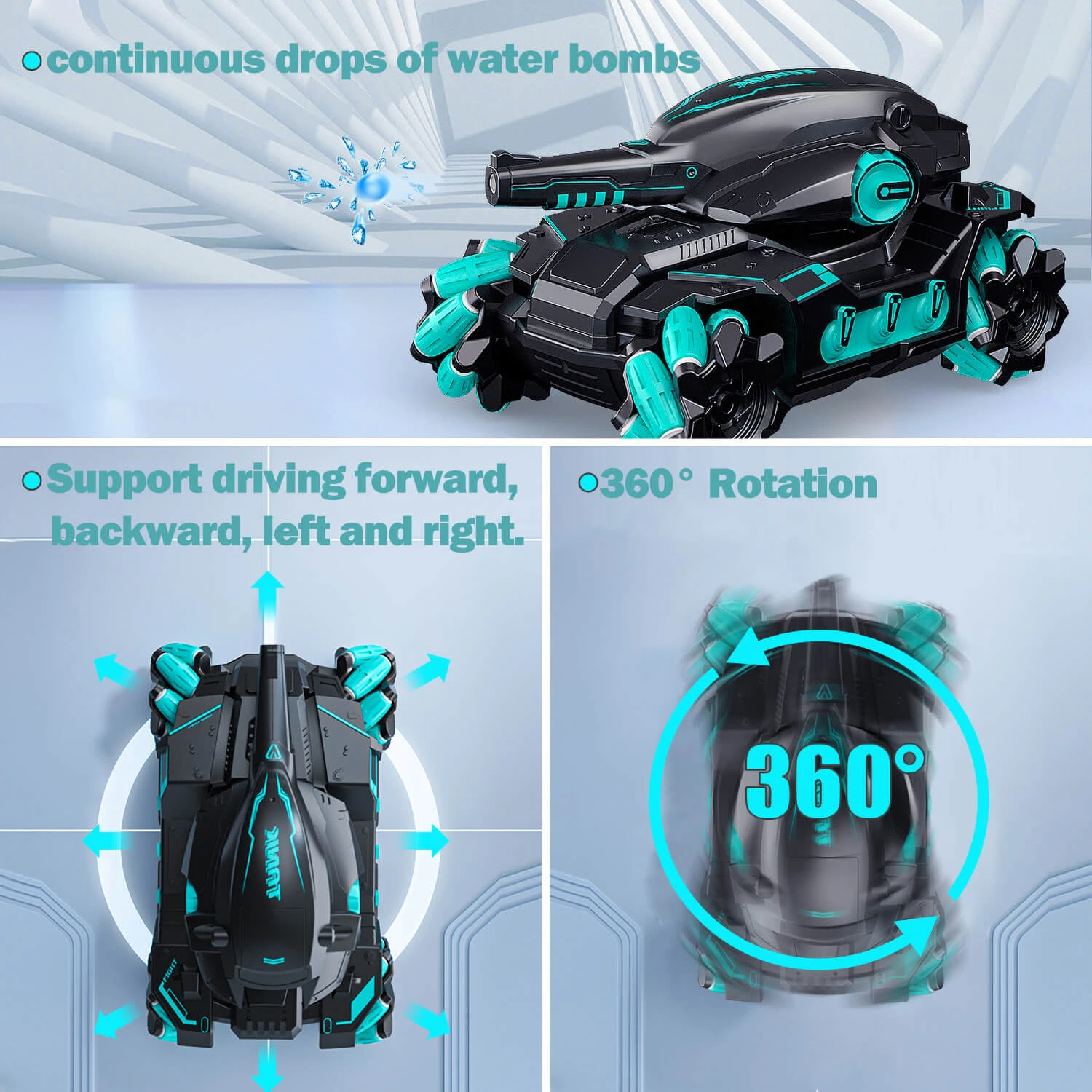 Kids Water Bomb Tank RC Gesture Sensor Tank Car Multiplayer Battle Remote Control Toys 5 Kids Water Bomb Tank RC Gesture Sensor Tank Car Multiplayer Battle Remote Control Toys - Image 5