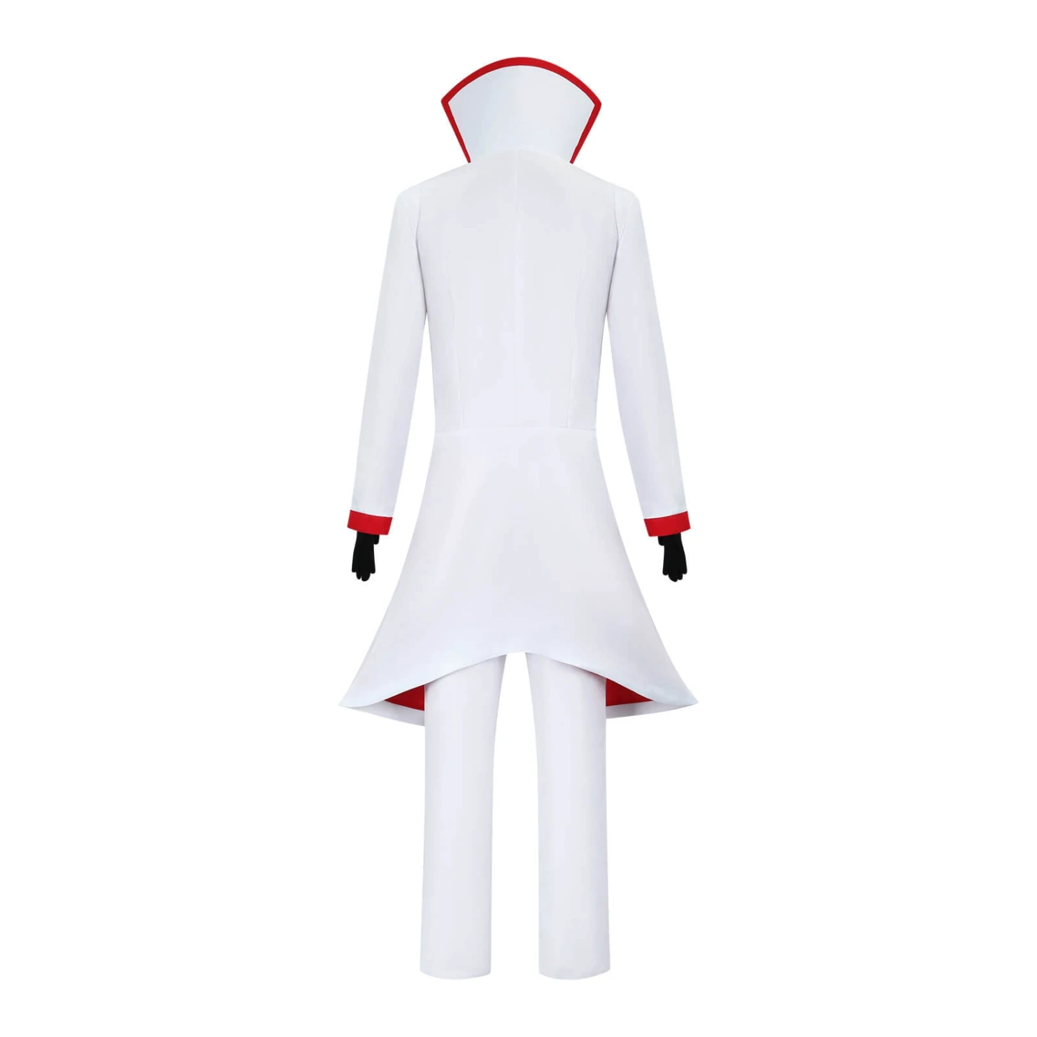 Adult Lucifer Cosplay Costume Mens Fancy Lucifer Morningstar Outfit With Gloves White Hat For Dress Up Party 3 Adult Lucifer Cosplay Costume Mens Fancy Lucifer Morningstar Outfit With Gloves White Hat For Dress Up Party - Image 3