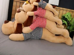 52" Giant Size Soft Lying Dog Plush Toys Stuffed Animal Sleep Cushion Pillow Dolls 13 52" Giant Size Soft Lying Dog Plush Toys Stuffed Animal Sleep Cushion Pillow Dolls -Sun Baby Sales Store Lying dog plush toy 6