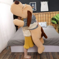 52" Giant Size Soft Lying Dog Plush Toys Stuffed Animal Sleep Cushion Pillow Dolls 10 52" Giant Size Soft Lying Dog Plush Toys Stuffed Animal Sleep Cushion Pillow Dolls -Sun Baby Sales Store Lying dog plush toy 2