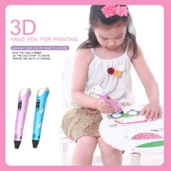 Kids 3D Print Pen Magic Doodle 3d Pen With Free 10 Meters PLA Filament 14 Kids 3D Print Pen Magic Doodle 3d Pen With Free 10 Meters PLA Filament -Sun Baby Sales Store Magic 3D Printing Pen 1