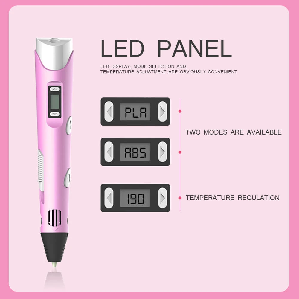 Kids 3D Print Pen Magic Doodle 3d Pen With Free 10 Meters PLA Filament 8 Kids 3D Print Pen Magic Doodle 3d Pen With Free 10 Meters PLA Filament - Image 8