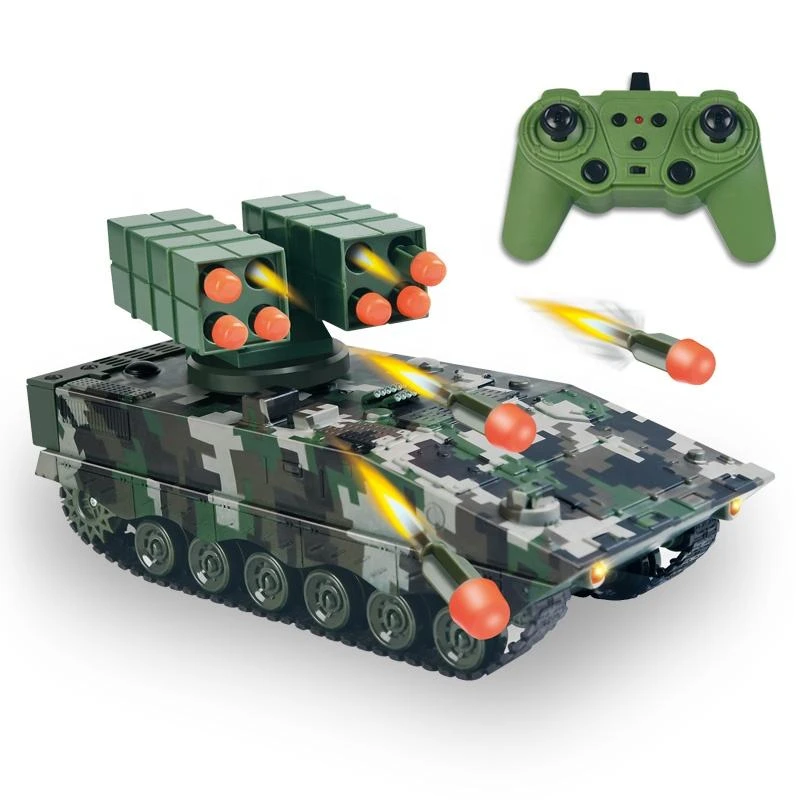 11CH Remote Control Tank 2.4G Battle Soft Bullet Tank Missile Vehicle Electric Armored Tank Toy 1 11CH Remote Control Tank 2.4G Battle Soft Bullet Tank Missile Vehicle Electric Armored Tank Toy