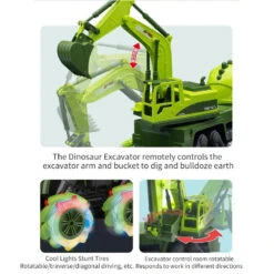 2.4G Dino Remote Control Car 9CH RC Engineering Vehicle Excavator Crane Dump Truck Mixer Truck Toy 16 2.4G Dino Remote Control Car 9CH RC Engineering Vehicle Excavator Crane Dump Truck Mixer Truck Toy -Sun Baby Sales Store Main 05 b6aaf2b0 e33f 477a adbd 005f46745b78