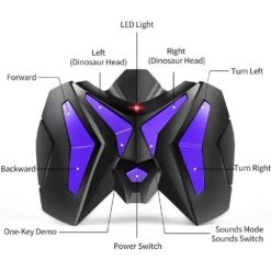 2.4G RC Dinosaur 360° Rotation Spray T-Rex With LED Light Up Realistic Dinosaur Toys -Sun Baby Sales Store Main 06 08855702 792d 4dc7 84a5 d5558e147e58