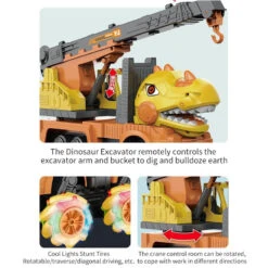 2.4G Dino Remote Control Car 9CH RC Engineering Vehicle Excavator Crane Dump Truck Mixer Truck Toy 17 2.4G Dino Remote Control Car 9CH RC Engineering Vehicle Excavator Crane Dump Truck Mixer Truck Toy -Sun Baby Sales Store Main 07 3b8a152a 9fbb 4388 9bae 31135fef91b4