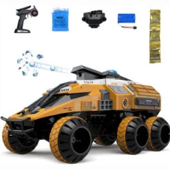 Mars Detecting RC Car 1/12 RC Rock Crawlers 6WD Remote Control Truck W/ Hidden Lift Water Bomb Shooting