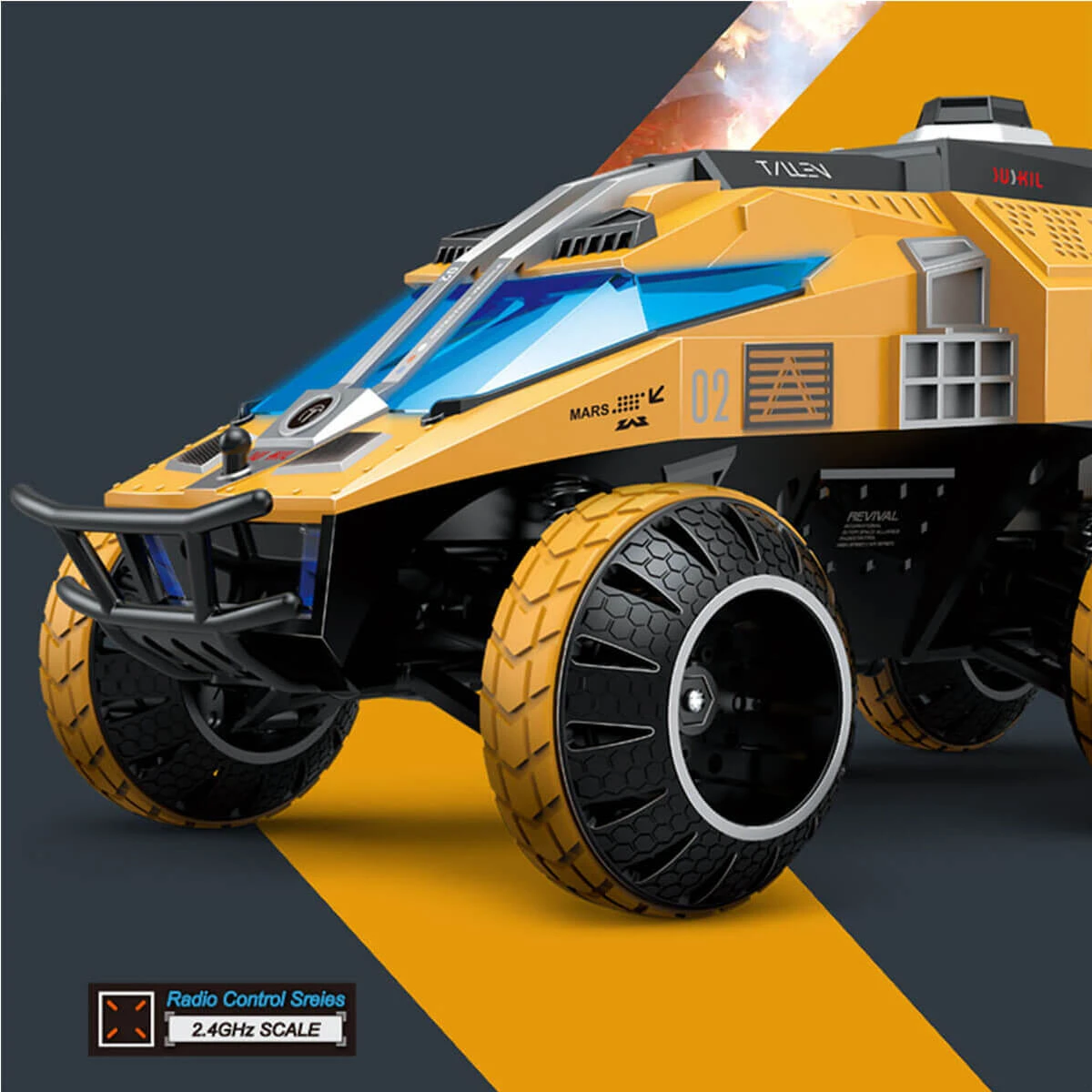 Mars Detecting RC Car 1/12 RC Rock Crawlers 6WD Remote Control Truck W/ Hidden Lift Water Bomb Shooting 3 Mars Detecting RC Car 1/12 RC Rock Crawlers 6WD Remote Control Truck W/ Hidden Lift Water Bomb Shooting - Image 3