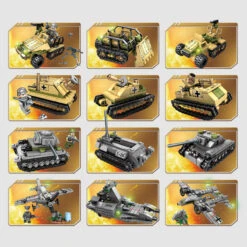 Technic Iron Empire Tank Building Blocks Set Weapon War Chariot Creator Army WW2 Soldiers Kids Toys -Sun Baby Sales Store MilitaryBuildingBlocks 11
