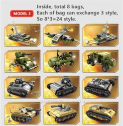 Technic Iron Empire Tank Building Blocks Set Weapon War Chariot Creator Army WW2 Soldiers Kids Toys -Sun Baby Sales Store MilitaryBuildingBlocks 4