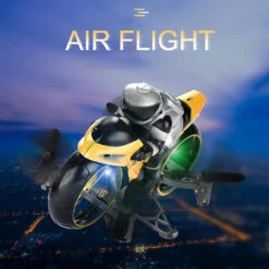 Mini Quadcopter Drone Ultralight Aircraft Electric Airplane Propeller Motorcycle Racing