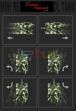 Super Mini Tiger RC Tank Radio Controlled Electronic Simulation Rechargeable Chariot 17 Super Mini Tiger RC Tank Radio Controlled Electronic Simulation Rechargeable Chariot -Sun Baby Sales Store MiniRCTank 5