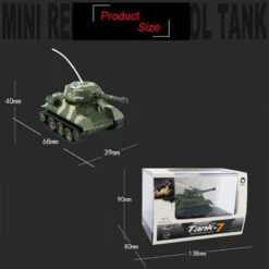 Super Mini Tiger RC Tank Radio Controlled Electronic Simulation Rechargeable Chariot 19 Super Mini Tiger RC Tank Radio Controlled Electronic Simulation Rechargeable Chariot -Sun Baby Sales Store MiniRCTank 6