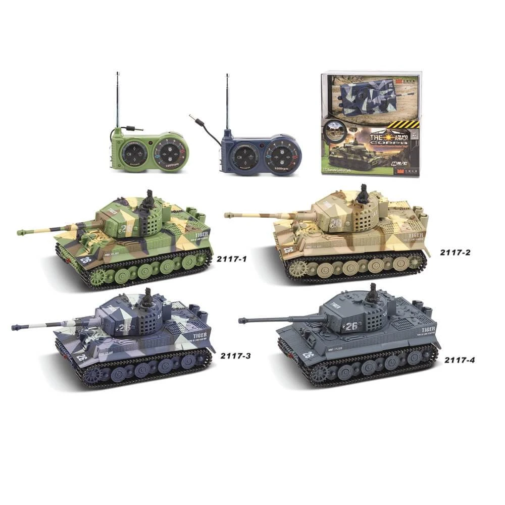 1:72 Remote Control Battle Tank Panzer Tank German Tiger Armored Vehicle With High Simulation 10 1:72 Remote Control Battle Tank Panzer Tank German Tiger Armored Vehicle With High Simulation - Image 10