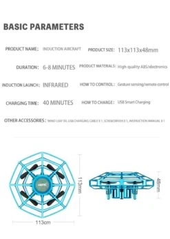Mini UFO Drone Remote Control Aircraft Quadcopter With Infraed Hand Control RC Helicopter -Sun Baby Sales Store MiniUFODrone 14