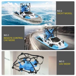 RC Mini Drone Boat Car Triphibian Vehicle Helicopter Drone Quadrocopter Remote Control Toy -Sun Baby Sales Store MiniUltralightAircraftDroneHelicopter 6