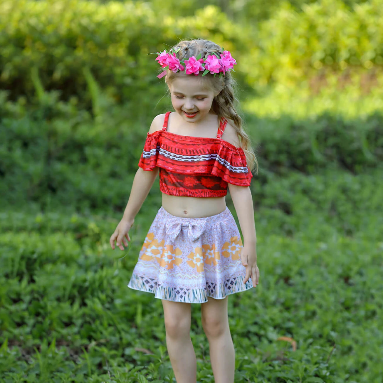 Kids Princess Moana Costume Beach Vacation Swimwear Ocean Adventure Bathing Suit 1 Kids Princess Moana Costume Beach Vacation Swimwear Ocean Adventure Bathing Suit