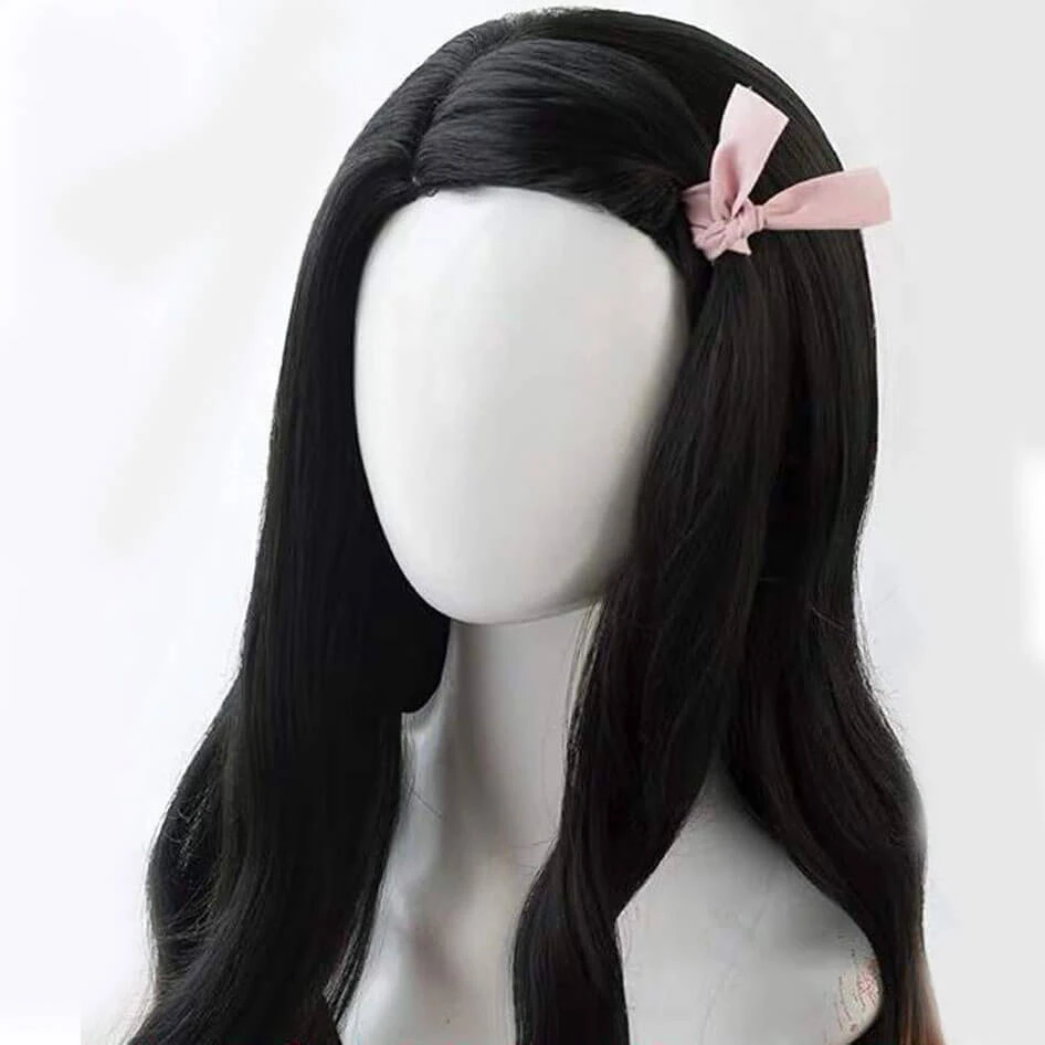 Nezuko Tanjiro Wig Cosplay Wig Of Kyojuro Shinobu Zenitsu Giyu Mitsuri Kanao 2 Nezuko Tanjiro Wig Cosplay Wig Of Kyojuro Shinobu Zenitsu Giyu Mitsuri Kanao - Image 2