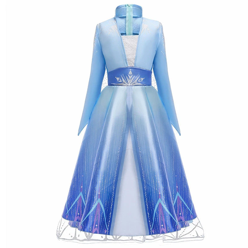 Kids Elsa Dress Cosplay Princess Dress Girls Queen Party Dress Up Costume 7 Kids Elsa Dress Cosplay Princess Dress Girls Queen Party Dress Up Costume - Image 7