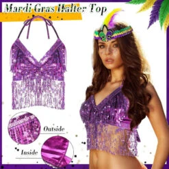 Ladies Mardi Gras Outfits Sequin Tassel Tops Skirt And Headband For Carnival 8 Ladies Mardi Gras Outfits Sequin Tassel Tops Skirt And Headband For Carnival -Sun Baby Sales Store O1CN01gGkLJ61Bs30TdsLJe 0 0 cib