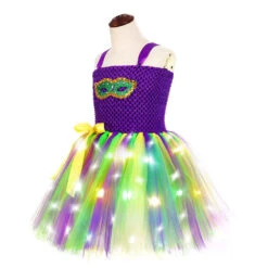 Girls Mardi Gras Light Up Costume LED Dress And Headband For Parade -Sun Baby Sales Store O1CN01jTBQeR1bevZRWYkzs 2213229613491 0 cib
