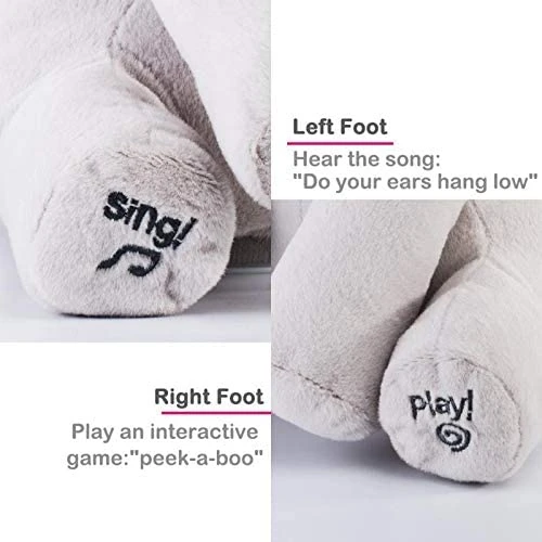Baby Animated Singing Elephant Flappy Plush Toy Elephant With Flapping Ears 9 Baby Animated Singing Elephant Flappy Plush Toy Elephant With Flapping Ears - Image 9